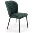 Krzesło pikowane Wilhelm - ciemnozielone