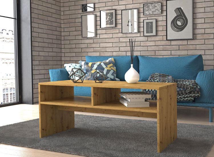 Produkt Minimalistyczny stolik kawowy Civa - dąb artisan