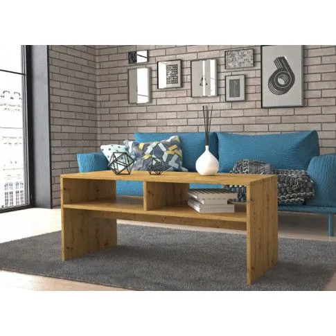 Zdjęcie minimalistyczny stolik kawowy Civa dąb artisan | Edinos.pl