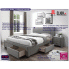 Fotografia Tapicerowane łóżko Moris 3X 180x200 - popielate z kategorii Łóżka tapicerowane