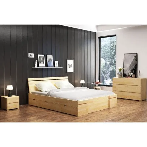 Zdjęcie drewniana szafka nocna z szufladami Inca 7S  | Edinos.pl