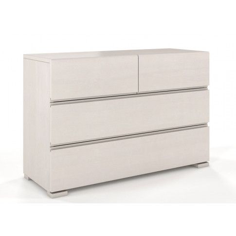 Zdjęcie produktu Komoda drewniana z szufladami Verlos 3S - Biały mat.