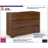 Fotografia Komoda drewniana z szufladami Verlos 3S - Orzech z kategorii Komody