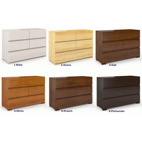 Zdjęcie drewniana komoda z szufladami Narcyx 4S dąb | Edinos.pl