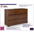 Fotografia Komoda drewniana z szufladami Verlos 4S - Orzech z kategorii Komody