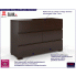 Fotografia Komoda drewniana z szufladami Verlos 4S - Palisander z kategorii Komody
