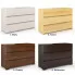 Szczegółowe zdjęcie nr 4 produktu Komoda drewniana z szufladami Narcyx 2S - Dąb