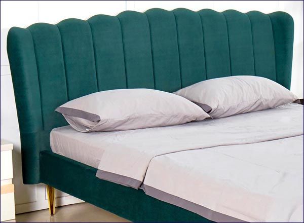 Zielone łóżko glamour Dorpa