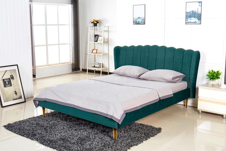 Zielone łóżko glamour Dorpa
