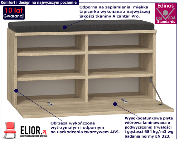 Tapicerowane krzesło Malika popiel