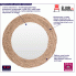 Fotografia Okrągłe lustro Dilmi - naturalne z kategorii Lustra