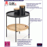 Fotografia Okrągły stolik kawowy Rodus  z kategorii Ławy i stoliki