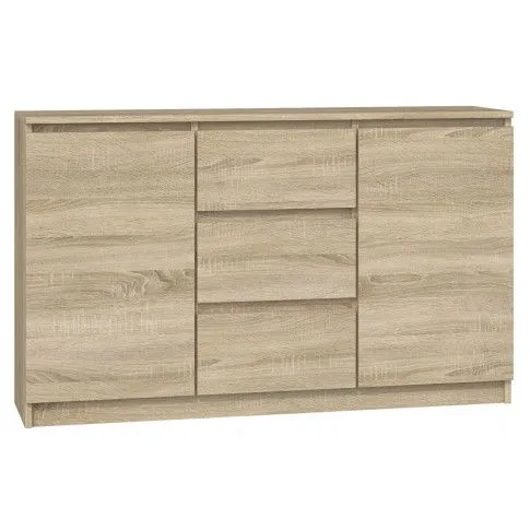 Zdjęcie produktu Komoda do salonu, sypialni 120cm Rubin - dąb sonoma.