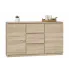 Komoda z drzwiczkami i szufladami dąb sonoma - Suso 120 cm