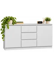 Biała komoda z szufladami 120 cm - Suso w sklepie Edinos.pl
