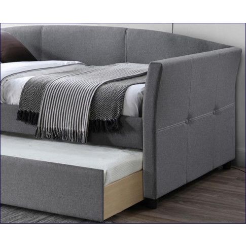 Zdjęcie dwuosobowe nowoczesne łóżko tapicerowane Mavis - sklep Edinos.pl