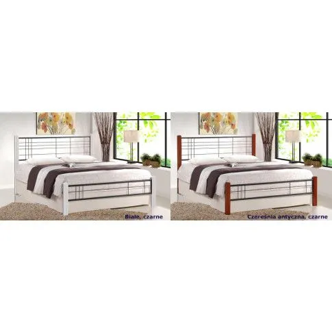 Zdjęcie Łóżko Firel 180x200 czereśnia ant. + czarny | Edinos.pl
