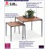 Fotografia Zestaw kwadratowych stolików kawowych Simple 3X z kategorii Ławy i stoliki
