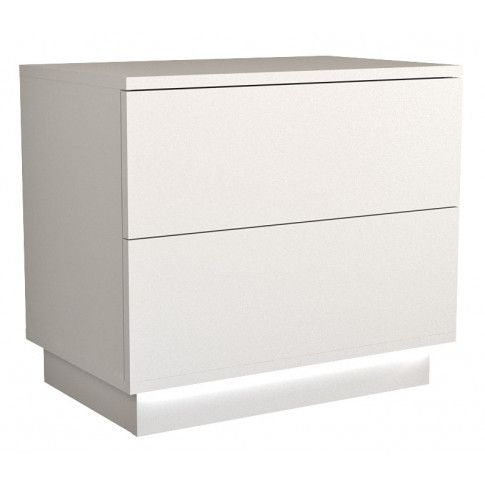Zdjęcie produktu Podświetlana szafka nocna Aleva 2X - biała.