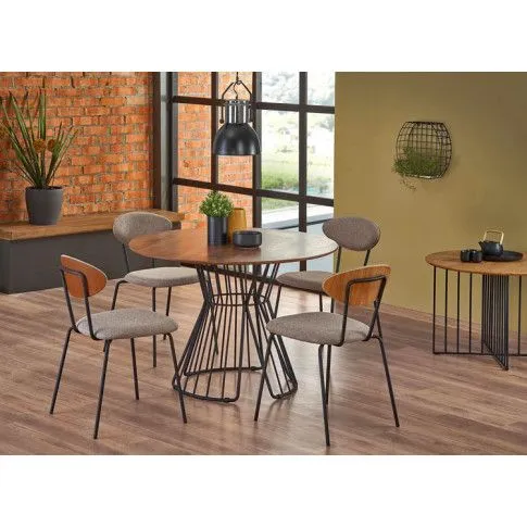 Szczegółowe zdjęcie nr 4 produktu Loftowe krzesło Casko - jasny brąz