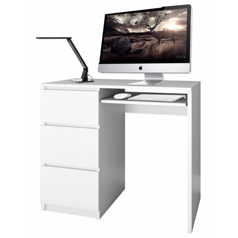 Zdjęcie minimalistyczne biurko Blanco 2X biały mat - sklep Edinos.pl