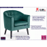 Fotografia Fotel klubowy pikowany Holden - zielony z kategorii Fotele do salonu
