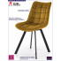 Fotografia Nowoczesne krzesło tapicerowane Winston - musztardowy z kategorii Krzesła welurowe pikowane