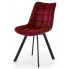 Zdjęcie produktu Eleganckie krzesło tapicerowane Winston - bordowy.