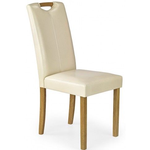 Zdjęcie produktu Drewniane krzesło od salonu Floyd - kremowe.