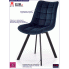 Fotografia Tapicerowane krzesło do salonu Winston - granatowy z kategorii Krzesła welurowe