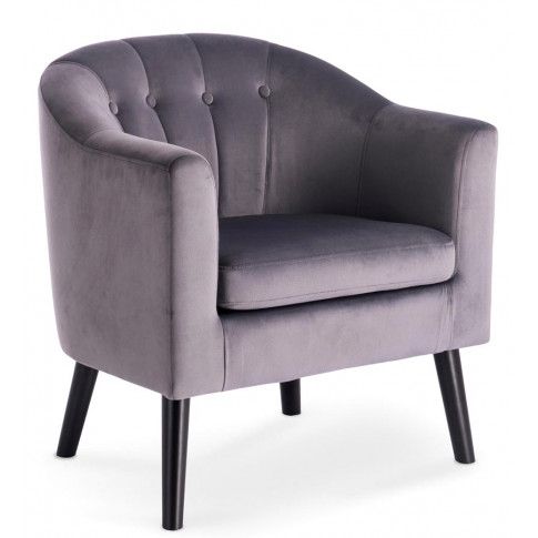 Zdjęcie produktu Klubowy fotel wypoczynkowy Holden - popielaty.