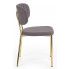 Szczegółowe zdjęcie nr 6 produktu Tapicerowane krzesło w stylu glamour Botti - ciemny popiel