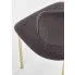 Szczegółowe zdjęcie nr 10 produktu Tapicerowane krzesło w stylu glamour Miliere - ciemny popiel