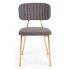 Szczegółowe zdjęcie nr 5 produktu Tapicerowane krzesło w stylu glamour Botti - ciemny popiel