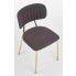 Szczegółowe zdjęcie nr 7 produktu Tapicerowane krzesło w stylu glamour Botti - ciemny popiel