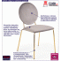 Fotografia Krzesło bankietowe typu ludwik Intel - popiel z kategorii Krzesła tapicerowane