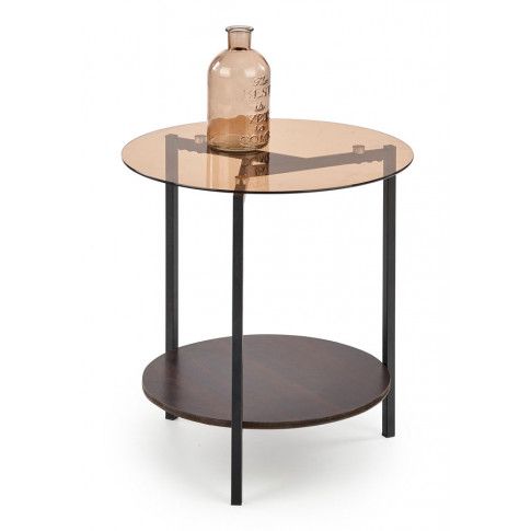 Zdjęcie produktu Okrągły szklany stolik kawowy Mildo.