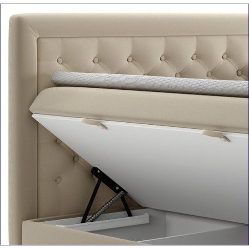 Szczegółowe zdjęcie nr 4 produktu Pikowane łóżko kontynentalne Persea 120x200 - 32 kolory