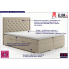 Fotografia Łóżko małżeńskie boxspring Persea 180x200 - 58 kolorów z kategorii Łóżka kontynentalne
