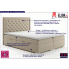 Fotografia Łóżko małżeńskie boxspring Persea 180x200 - 32 kolory z kategorii Łóżka kontynentalne