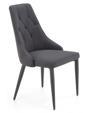 Eleganckie krzesło do salonu z Roni - popiel w sklepie Edinos.pl