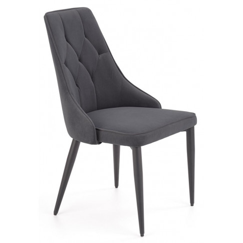Zdjęcie produktu Eleganckie krzesło do salonu z Roni - popiel.