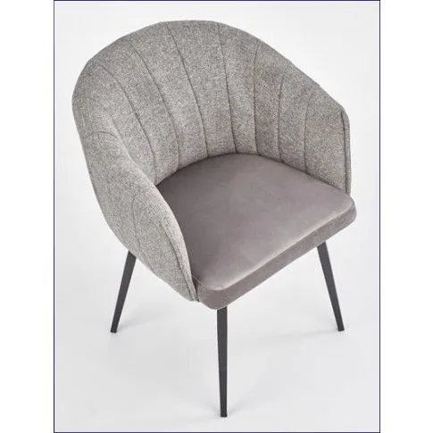 Zdjęcie popielate krzesło nowoczesne do salonu Iferor | Edinos.pl