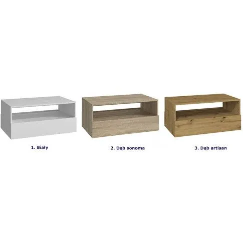 Szczegółowe zdjęcie nr 7 produktu Ława z szufladami do nowoczesnego salonu Ralto - dąb artisan