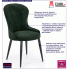 Fotografia Stylowe krzesło do salonu Kordo - zielony z kategorii Krzesła welurowe