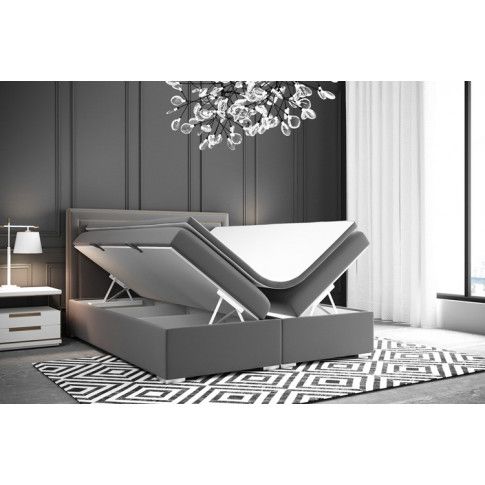 Szczegółowe zdjęcie nr 5 produktu Podwójne łóżko ze schowkiem Soho 140x200 - 32 kolory