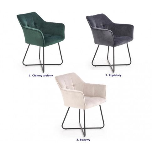Szczegółowe zdjęcie nr 5 produktu Modernistyczne krzesło muszelka Roxi - popiel
