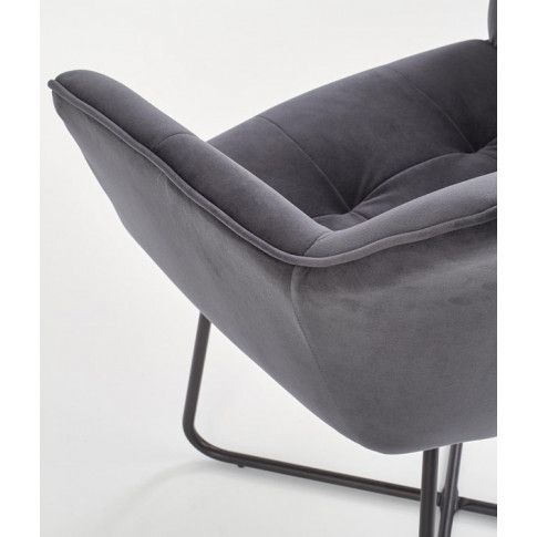 Szczegółowe zdjęcie nr 10 produktu Modernistyczne krzesło muszelka Roxi - popiel