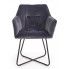 Szczegółowe zdjęcie nr 6 produktu Modernistyczne krzesło muszelka Roxi - popiel