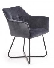 Modernistyczne krzesło muszelka Roxi - popiel w sklepie Edinos.pl